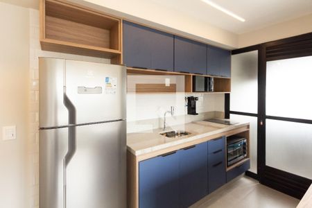 Cozinha de apartamento à venda com 2 quartos, 39m² em Indianópolis, São Paulo