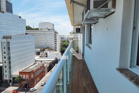 Varanda da Sala de apartamento para alugar com 3 quartos, 100m² em Botafogo, Rio de Janeiro