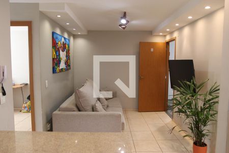 Sala de apartamento para alugar com 2 quartos, 53m² em Balneário, Goiânia