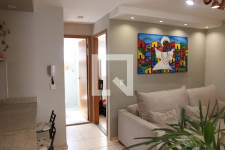 Sala de apartamento para alugar com 2 quartos, 53m² em Balneário, Goiânia