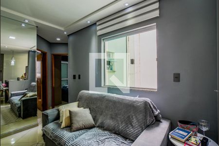 Sala de apartamento à venda com 2 quartos, 94m² em Vila Linda, Santo André