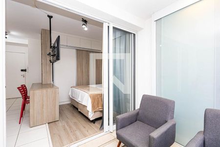 Varanda de kitnet/studio à venda com 1 quarto, 34m² em Consolação, São Paulo