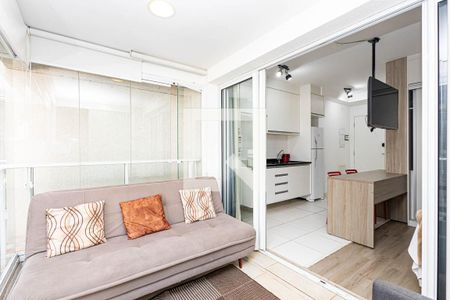 Varanda de kitnet/studio à venda com 1 quarto, 34m² em Consolação, São Paulo