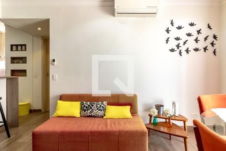 Sala de apartamento à venda com 1 quarto, 34m² em Indianópolis, São Paulo