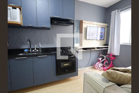 Cozinha de apartamento à venda com 1 quarto, 24m² em Panamby, São Paulo