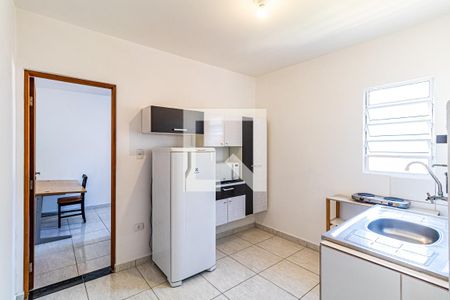 Cozinha de apartamento para alugar com 1 quarto, 23m² em Vila Indiana, São Paulo