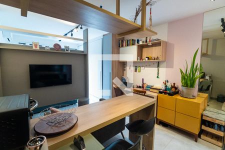 Sala/Cozinha de kitnet/studio à venda com 1 quarto, 33m² em Mirandópolis, São Paulo