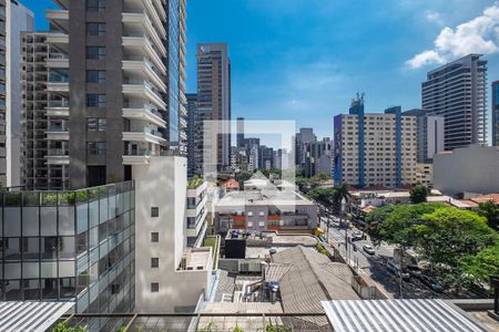 Varanda - Vista de apartamento para alugar com 1 quarto, 72m² em Pinheiros, São Paulo