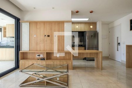 Sala/Cozinha de apartamento para alugar com 1 quarto, 72m² em Pinheiros, São Paulo