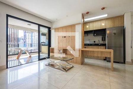 Sala/Cozinha de apartamento para alugar com 1 quarto, 72m² em Pinheiros, São Paulo