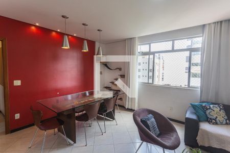 Sala de apartamento à venda com 3 quartos, 88m² em Sagrada Família, Belo Horizonte