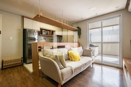 Sala/Cozinha de apartamento para alugar com 1 quarto, 50m² em Jardim Paulistano, São Paulo