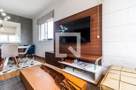 Sala de TV de apartamento à venda com 2 quartos, 84m² em Alphaville Conde Ii, Barueri