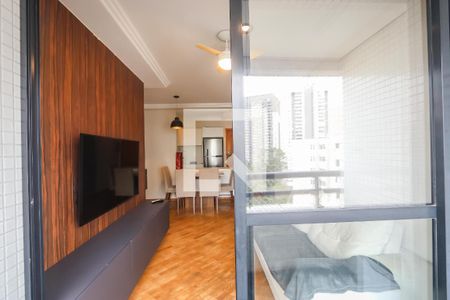 Varanda da Sala de apartamento à venda com 2 quartos, 58m² em Santo Amaro, São Paulo