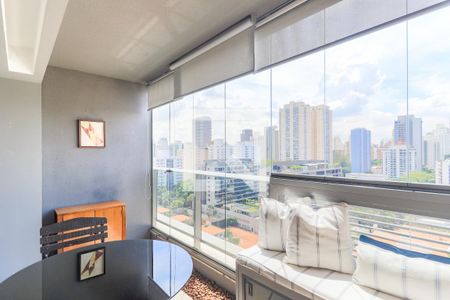 Varanda de apartamento à venda com 1 quarto, 41m² em Brooklin, São Paulo