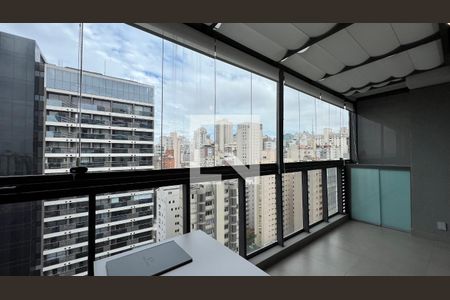 Varanda de apartamento à venda com 1 quarto, 44m² em Jardins, São Paulo