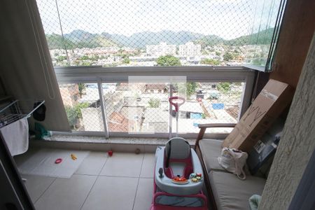 Varanda da Sala de apartamento à venda com 2 quartos, 59m² em Taquara, Rio de Janeiro