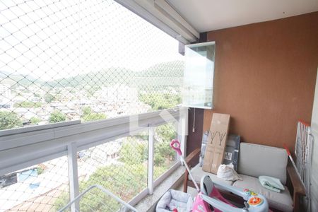 Varanda da Sala de apartamento à venda com 2 quartos, 59m² em Taquara, Rio de Janeiro