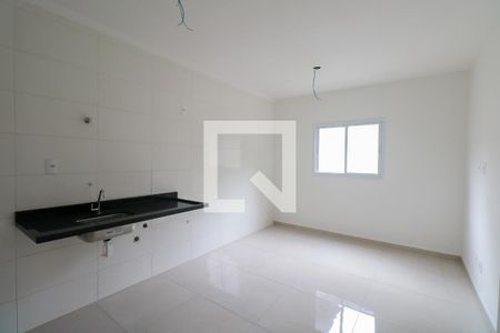 Sala e Cozinha de apartamento à venda com 2 quartos, 52m² em Nova Gerti, São Caetano do Sul