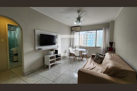 Sala de apartamento para alugar com 2 quartos, 94m² em Gonzaga, Santos