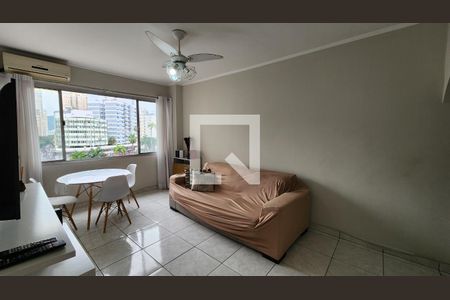 Sala de apartamento para alugar com 2 quartos, 94m² em Gonzaga, Santos