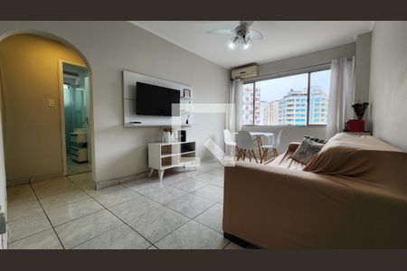 Sala de apartamento para alugar com 2 quartos, 94m² em Gonzaga, Santos