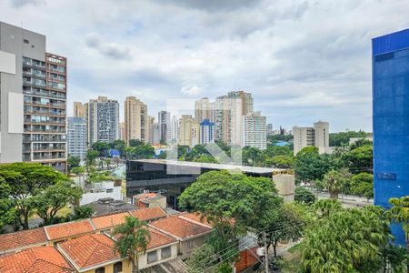 Vista da Sala de apartamento para alugar com 3 quartos, 96m² em Jardim das Acacias, São Paulo