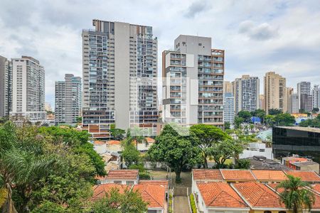 Vista da Sala de apartamento para alugar com 3 quartos, 96m² em Jardim das Acacias, São Paulo