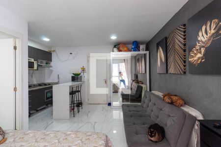 Sala/Cozinha de apartamento à venda com 1 quarto, 26m² em Vila Ré, São Paulo