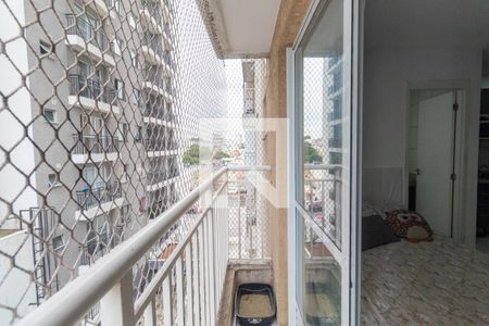 Varanda da Sala de apartamento à venda com 1 quarto, 26m² em Vila Ré, São Paulo