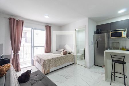 Sala/Cozinha de apartamento à venda com 1 quarto, 26m² em Vila Ré, São Paulo