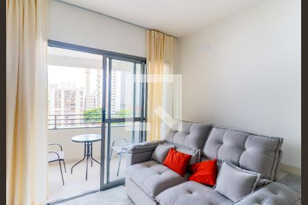 Sala de apartamento para alugar com 1 quarto, 36m² em Jardim das Acacias, São Paulo