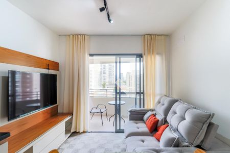 Sala de apartamento para alugar com 1 quarto, 36m² em Jardim das Acacias, São Paulo