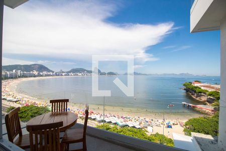 Varanda da Sala e Sala de jantar - Praia de apartamento para alugar com 2 quartos, 145m² em Copacabana, Rio de Janeiro