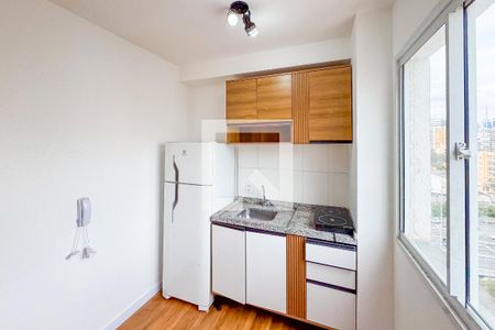 Cozinha de kitnet/studio à venda com 1 quarto, 24m² em Sé, São Paulo