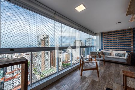 Varanda de apartamento para alugar com 3 quartos, 128m² em Aparecida, Santos