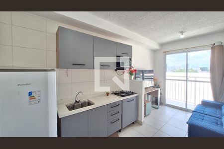 Sala/Cozinha de apartamento à venda com 1 quarto, 30m² em Bom Retiro, São Paulo