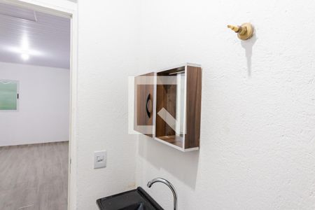 Banheiro de kitnet/studio para alugar com 1 quarto, 46m² em Vila Metalúrgica, Santo André