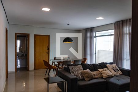 Sala de apartamento à venda com 3 quartos, 140m² em Buritis, Belo Horizonte