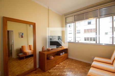 Sala de apartamento para alugar com 1 quarto, 42m² em Copacabana, Rio de Janeiro