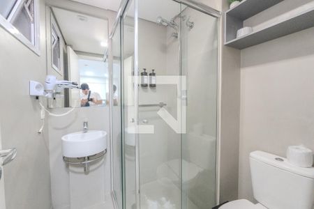 Banheiro de kitnet/studio à venda com 1 quarto, 22m² em Centro, São Paulo