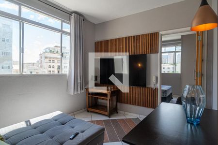 Sala de apartamento para alugar com 1 quarto, 42m² em Bela Vista, São Paulo