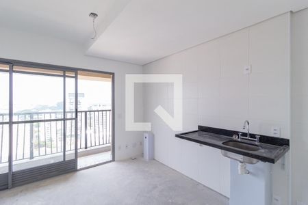 Sala e cozinha de apartamento para alugar com 1 quarto, 38m² em Bela Vista, Osasco