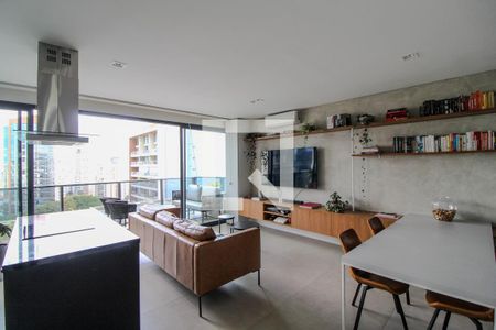 Sala de apartamento à venda com 1 quarto, 105m² em Itaim Bibi, São Paulo