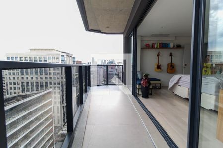 Varanda da Suíte de apartamento à venda com 1 quarto, 105m² em Itaim Bibi, São Paulo