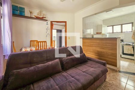 Sala de apartamento para alugar com 1 quarto, 42m² em Jardim Virginia, Guarujá