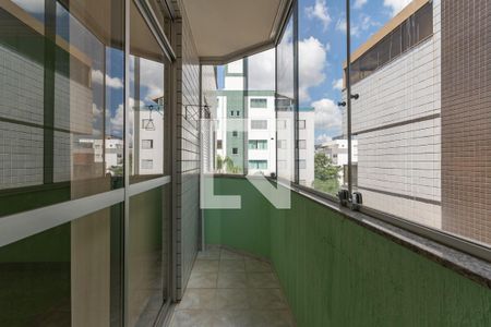 Varanda da Sala 1 de apartamento à venda com 4 quartos, 180m² em Castelo, Belo Horizonte