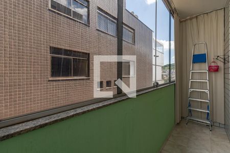 Varanda da Sala 1 de apartamento à venda com 4 quartos, 180m² em Castelo, Belo Horizonte