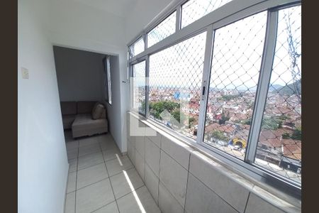 Corredor de apartamento para alugar com 1 quarto, 60m² em Itararé, São Vicente