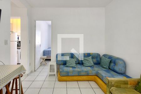 Sala de apartamento para alugar com 1 quarto, 45m² em Cidade Ocian, Praia Grande